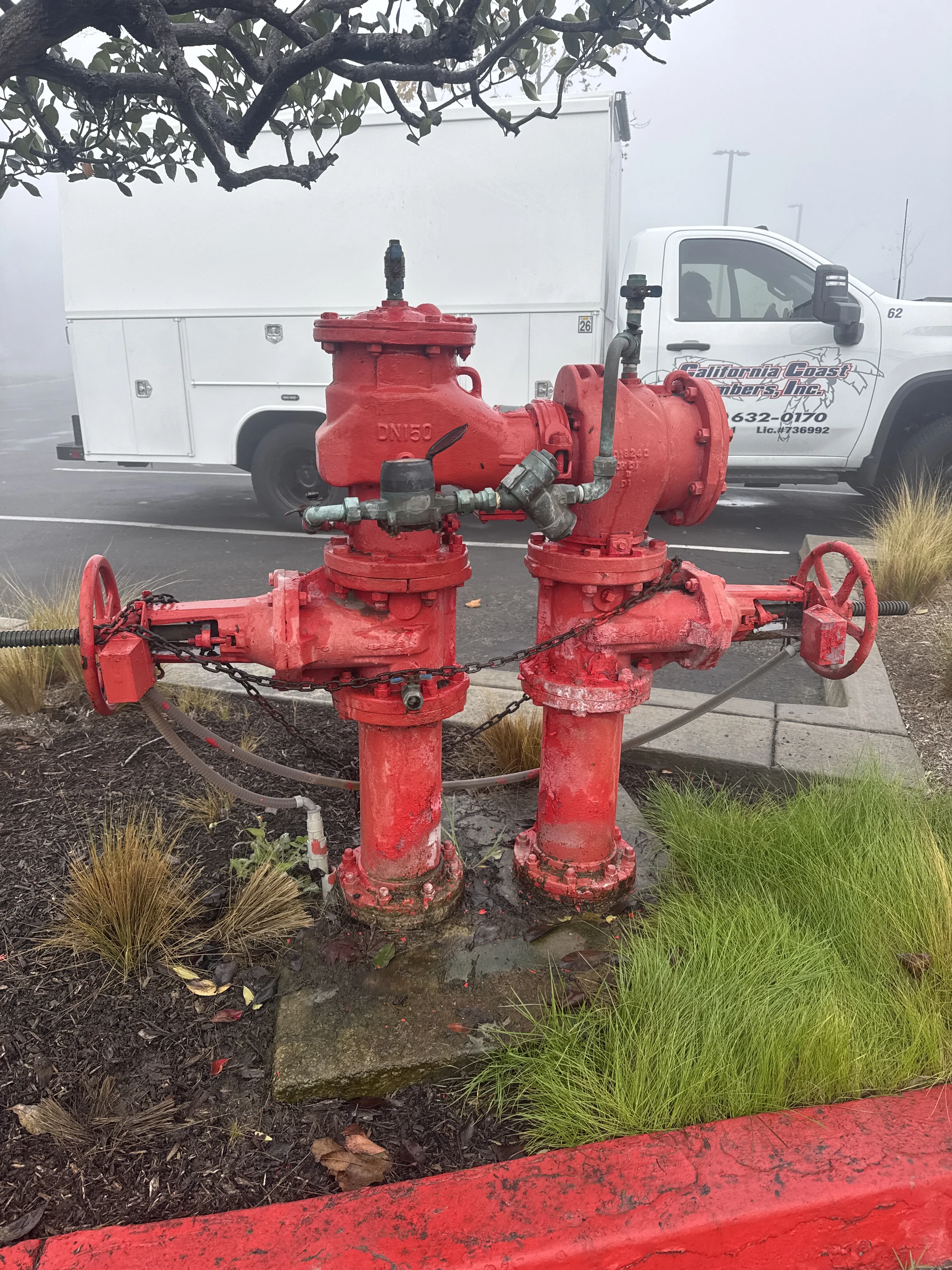 CCP truck at commercial standpipe