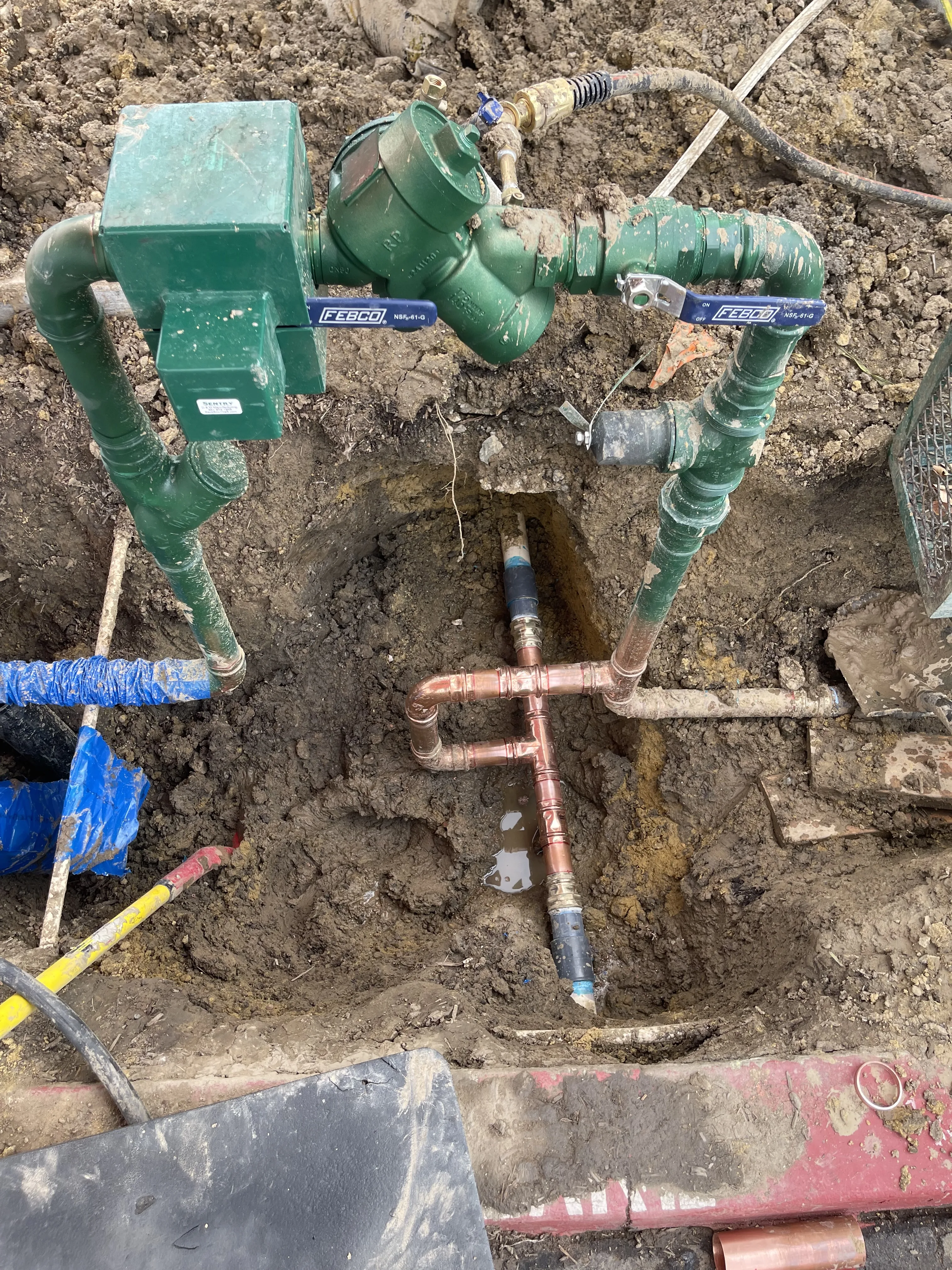 Underground cleanout access point for inspection