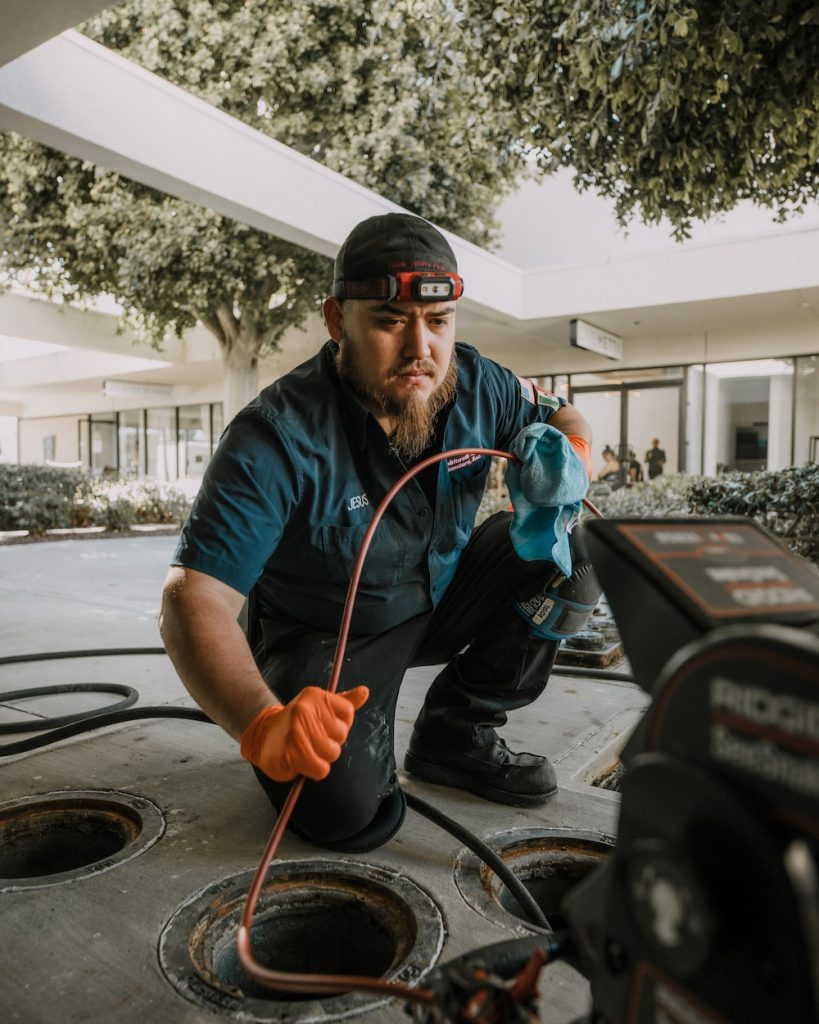 Advanced diagnostics in action: inspecting multiple access points to ensure a clear and functioning sewer line