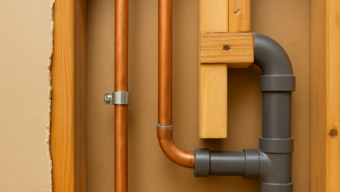 Loose pipes causing water hammer