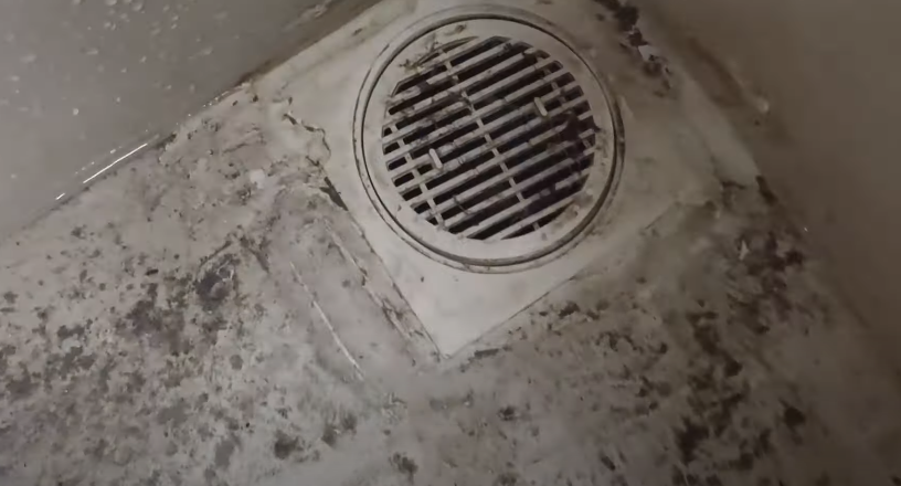 Blocked bathroom drain