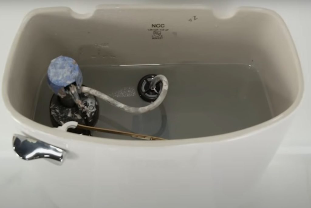toilet leaking sound