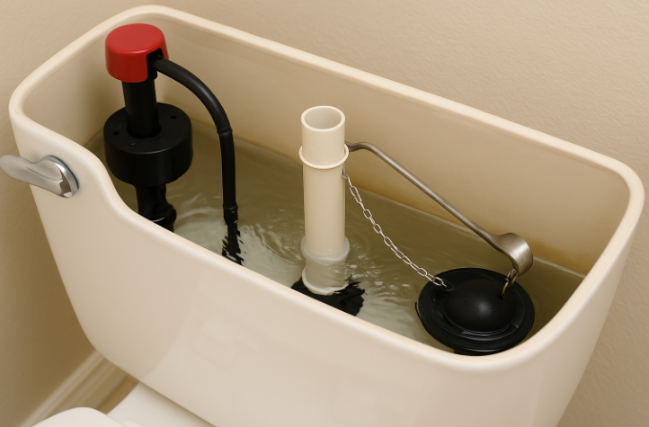 Constant running water in toilet tank