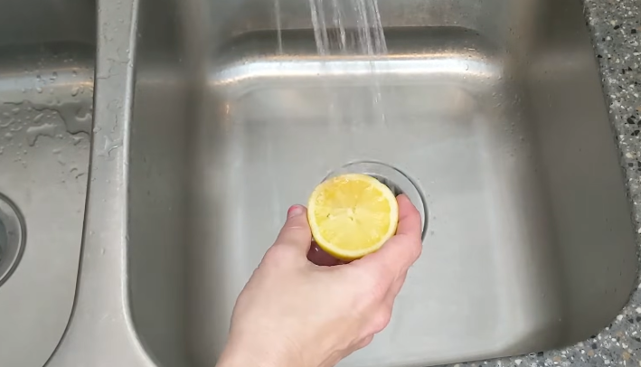 Putting a lemon through in garbage disposal