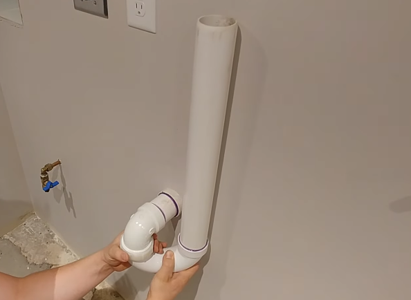 Wide washing machine standpipe