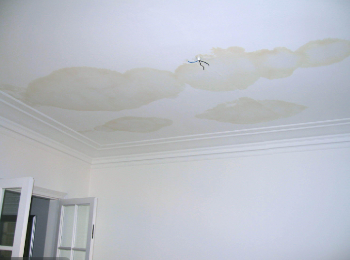 Signs of Water Leaking Through the Ceiling