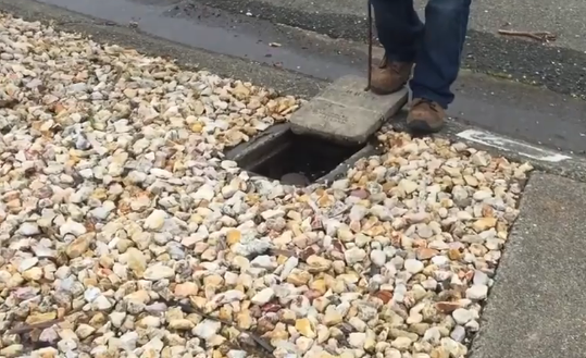 Opening the water meter box